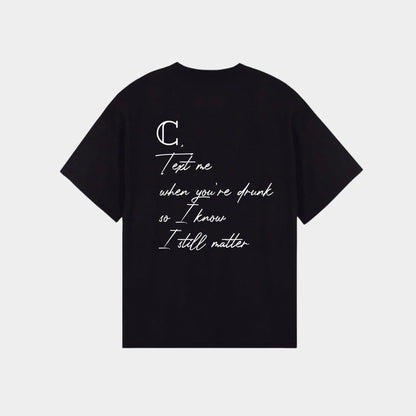 Text Me T-Shirt Black