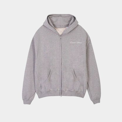 Classic Zip Hoodie Grey