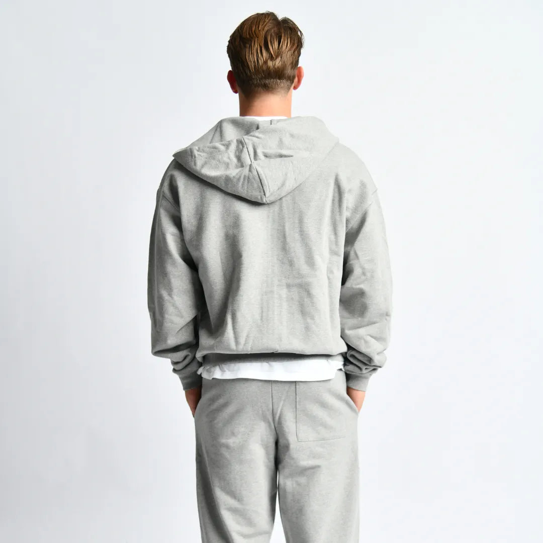 Classic Zip Hoodie Grey